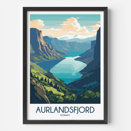 Aurlandsfjord Souvenir Poster Print