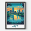 Austin Vintage Style Print