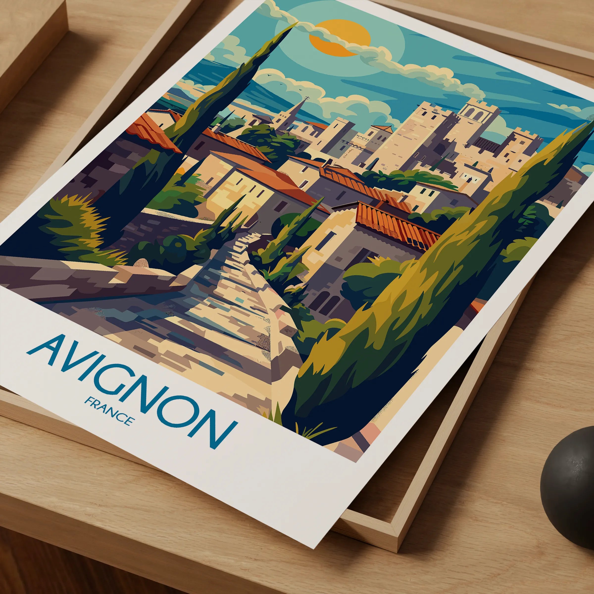 Avignon Vintage Style Print