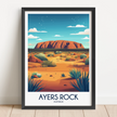 Ayers Rock Destination Art Gift