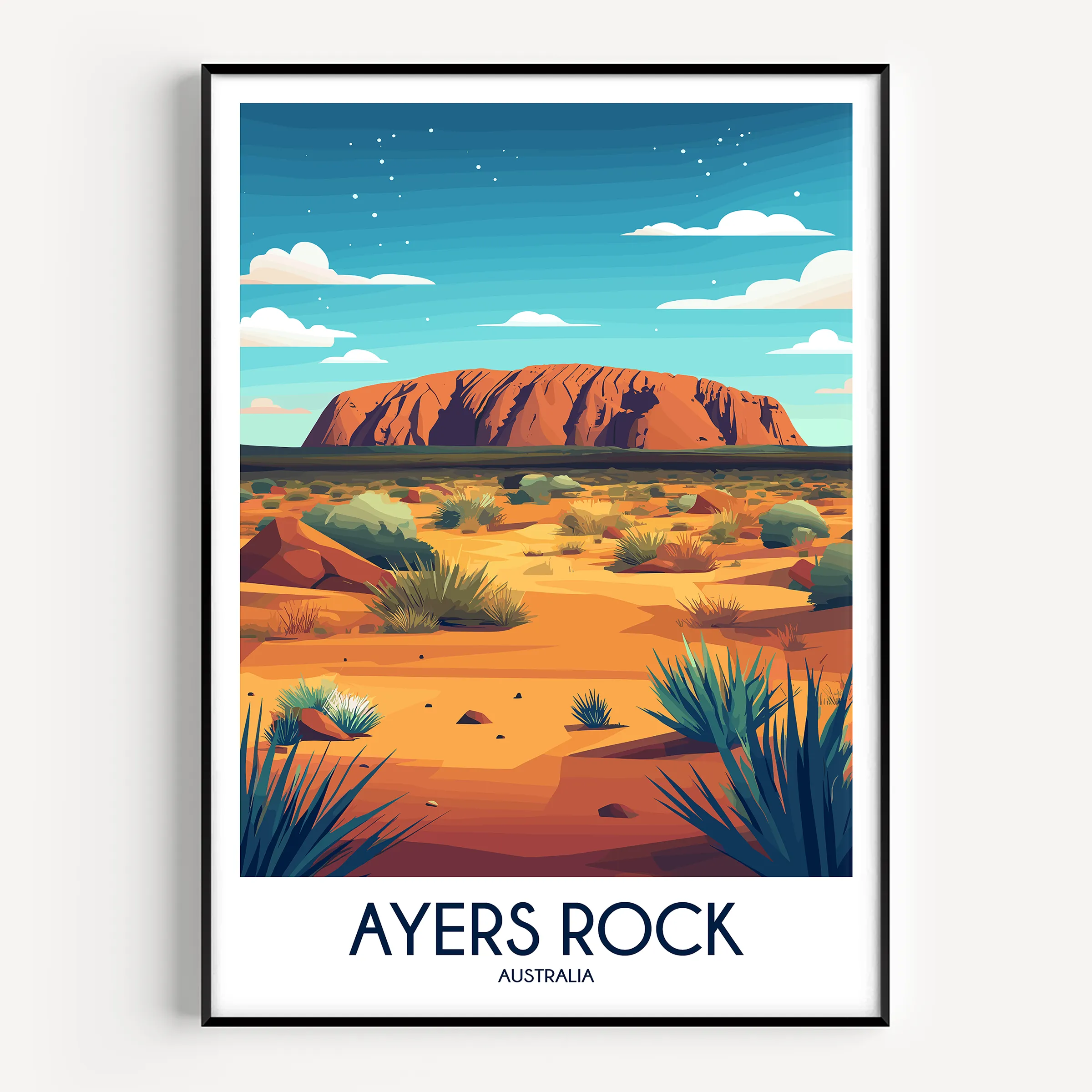 Ayers Rock Minimalist Wall Art