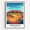 Ayers Rock Minimalist Wall Art