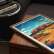Ayers Rock Modern Travel Poster