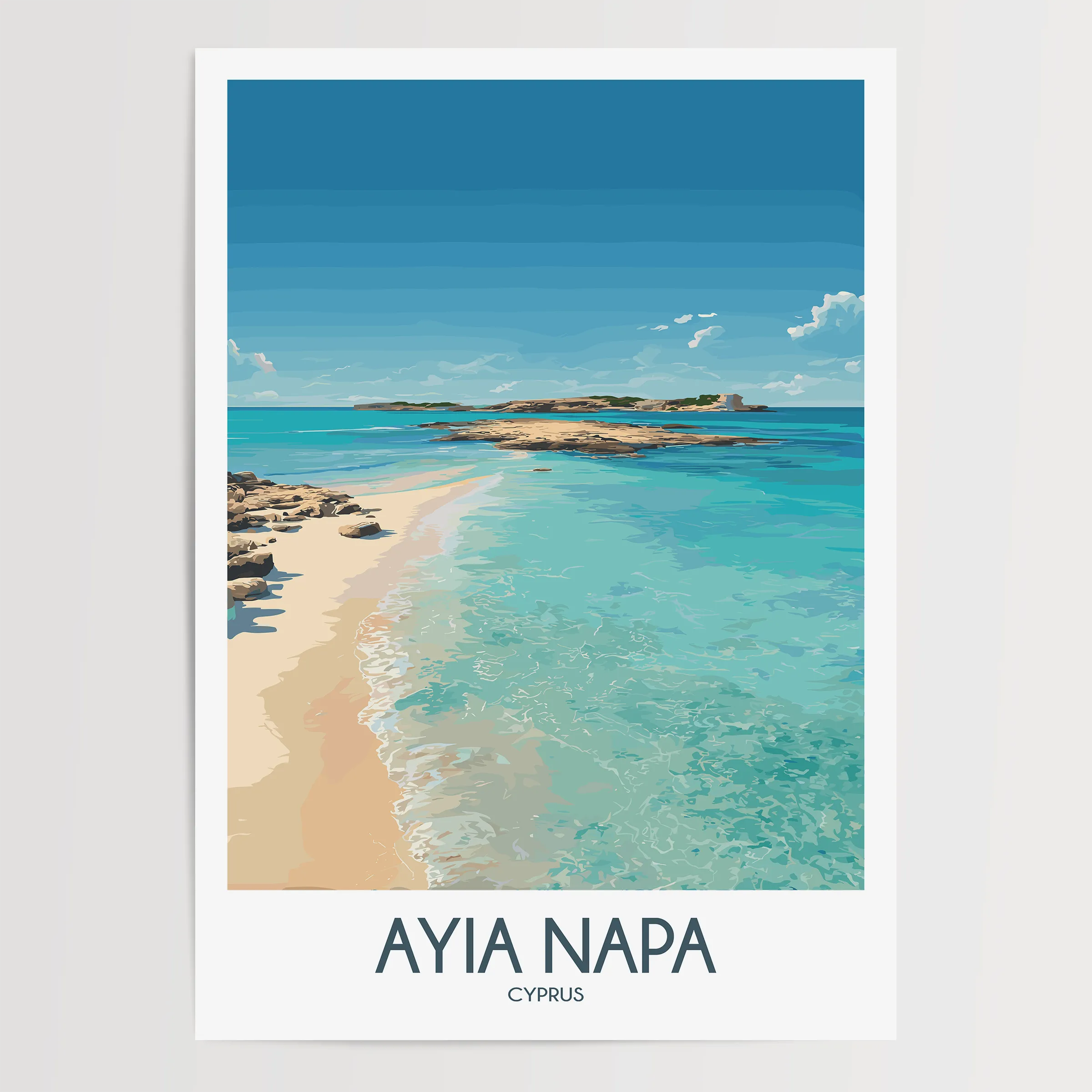 Ayia Napa Scenic Landscape Art