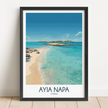Ayia Napa Souvenir Poster Print