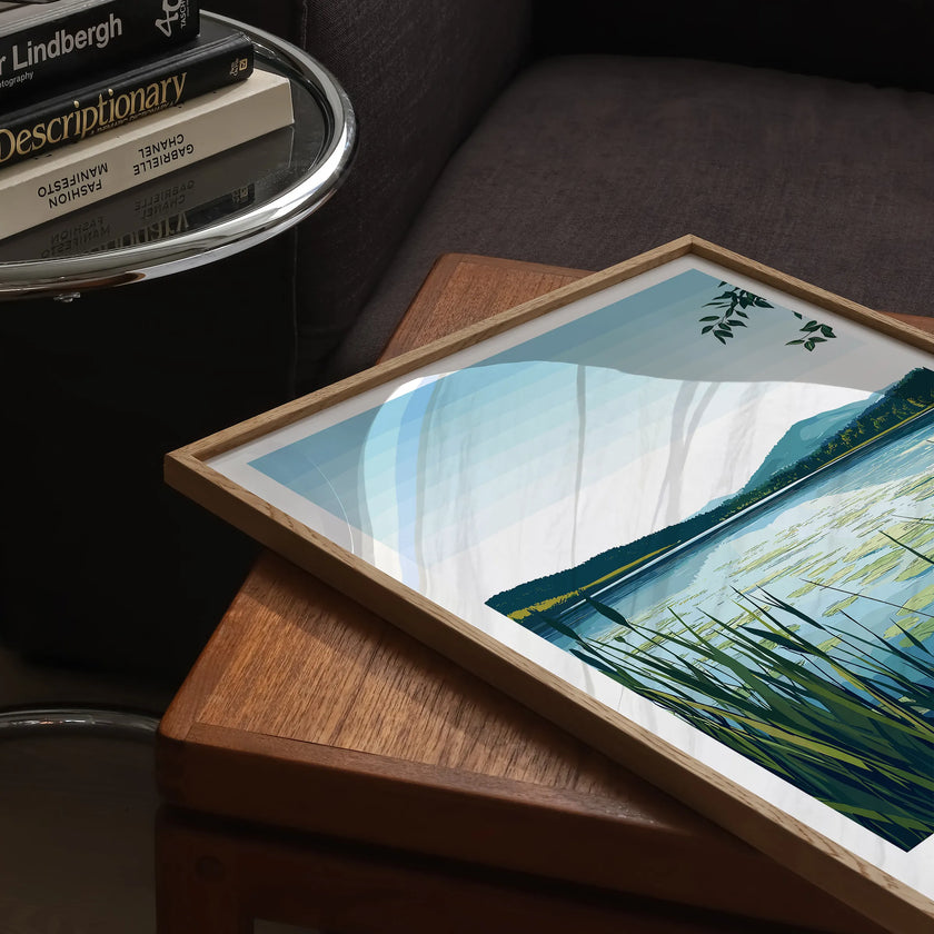 Bala Lake Vintage Style Print