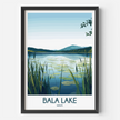 Bala Lake Vintage Style Print