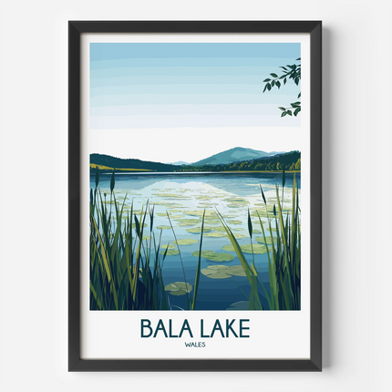 Bala Lake Vintage Style Print