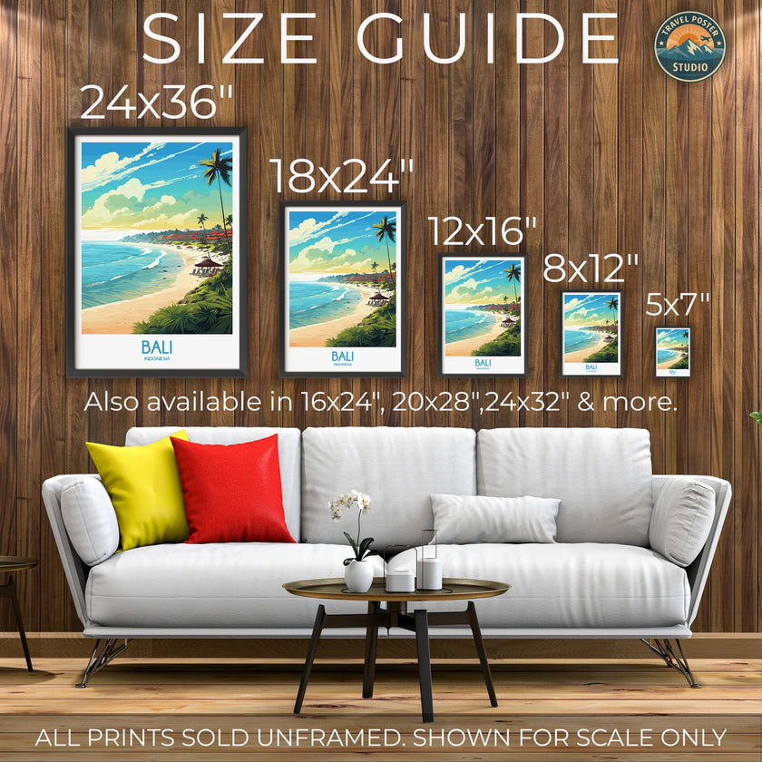 Bali Modern Travel Poster