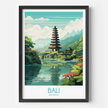 Bali Modern Travel Poster