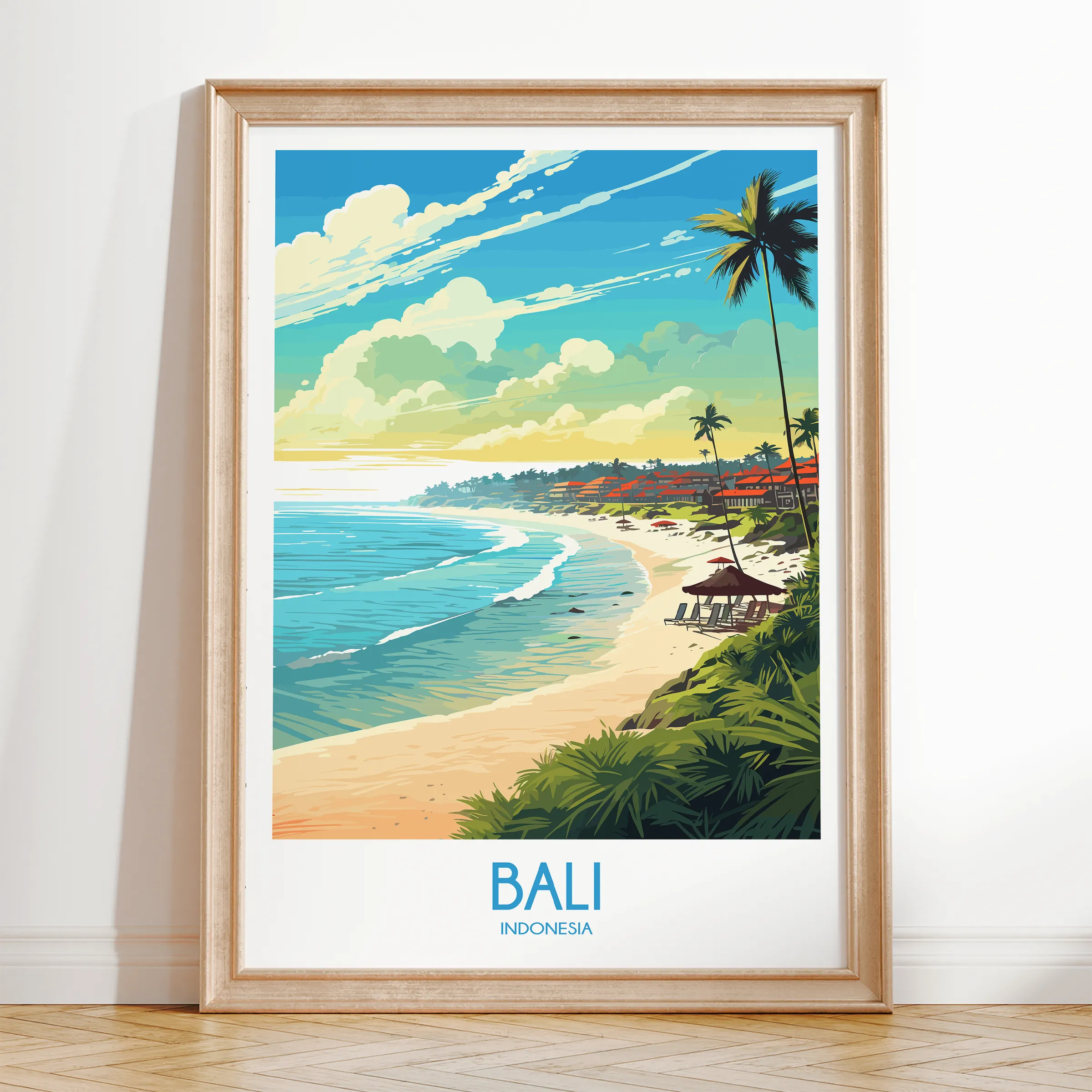 Bali Vintage Style Print