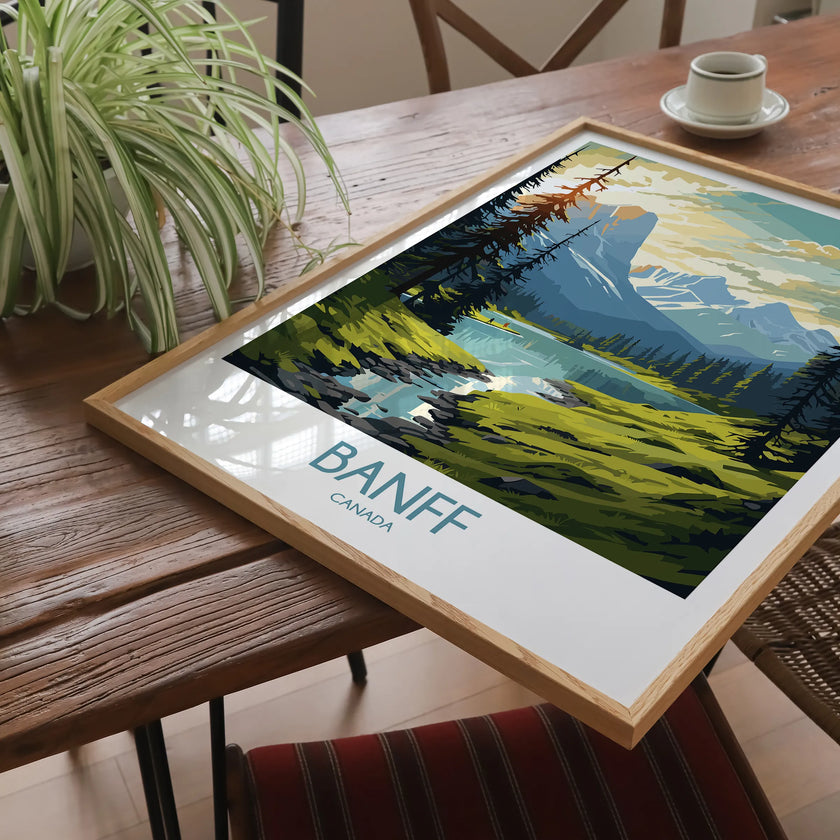 Banff Modern Travel Poster