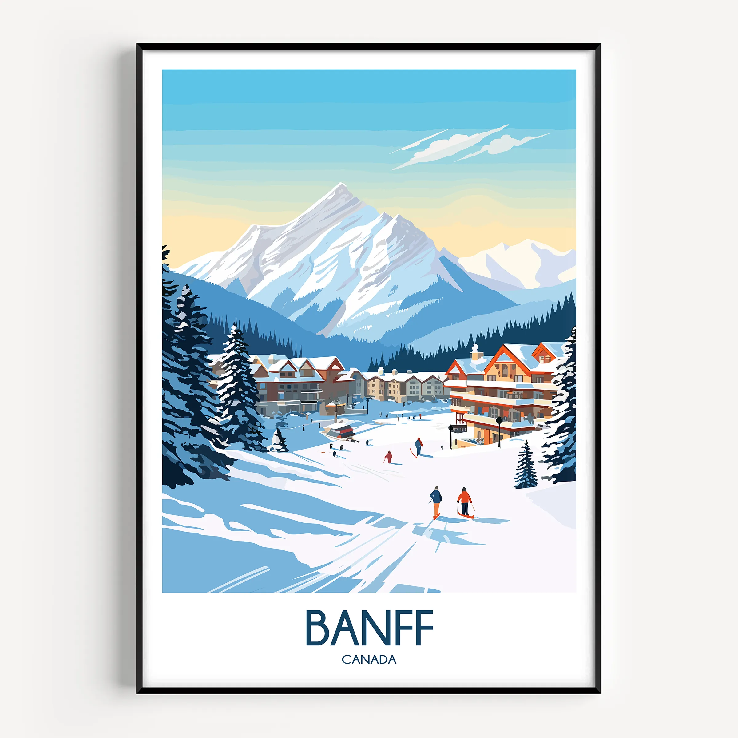 Banff Modern Travel Poster