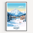 Banff Modern Travel Poster