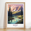 Banff Scenic Landscape Art