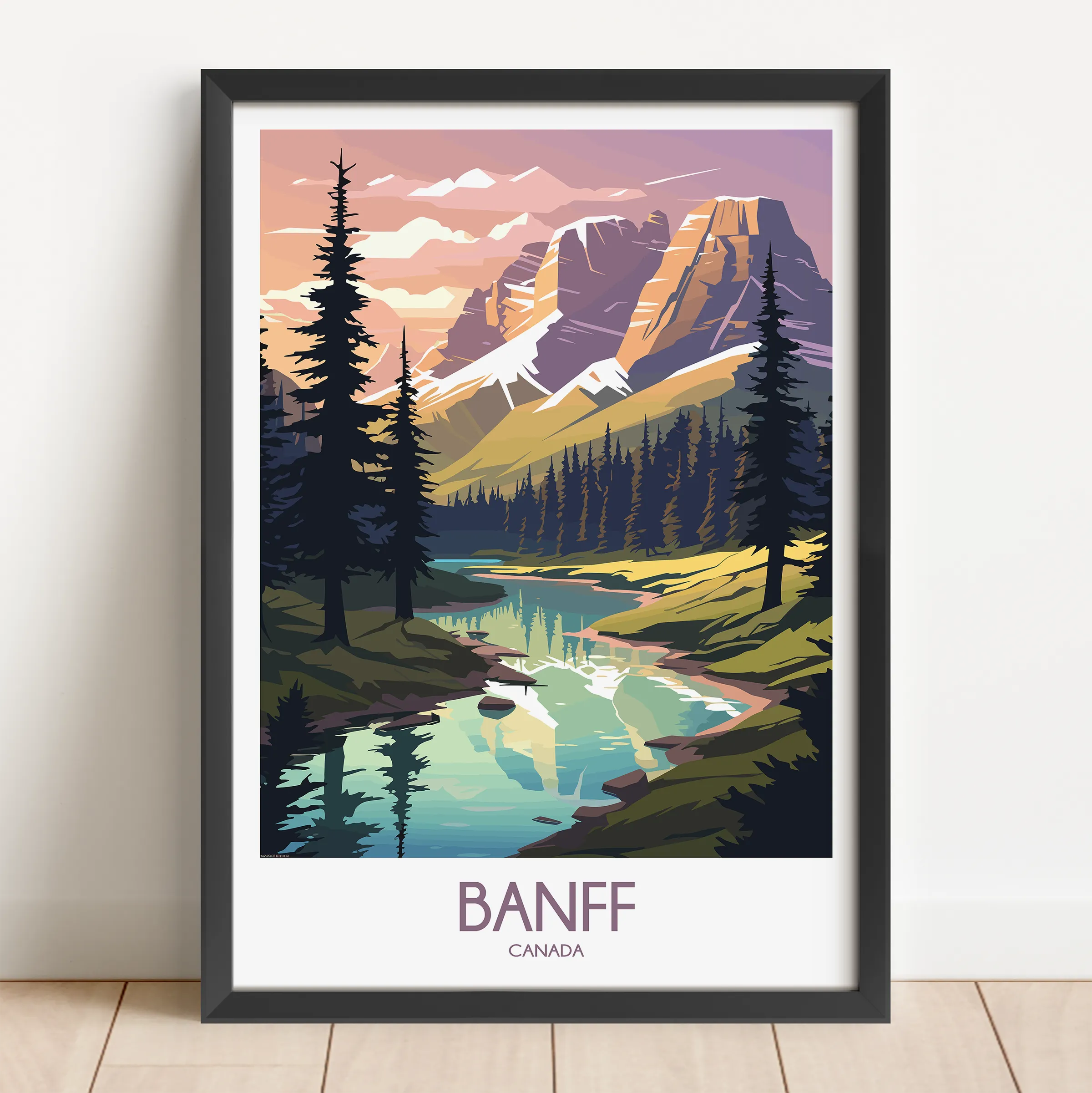 Banff Vintage Style Print