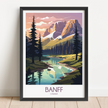 Banff Vintage Style Print