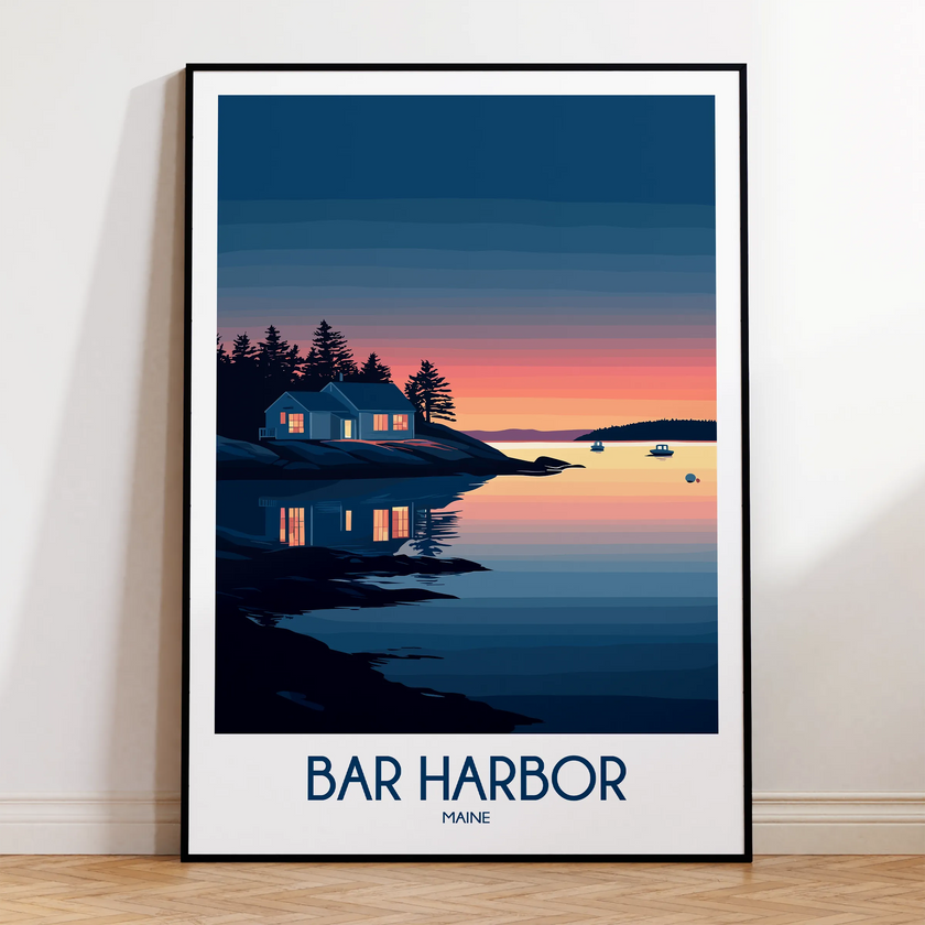 Bar Harbor Destination Art Gift