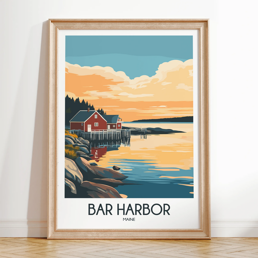 Bar Harbor Minimalist Wall Art