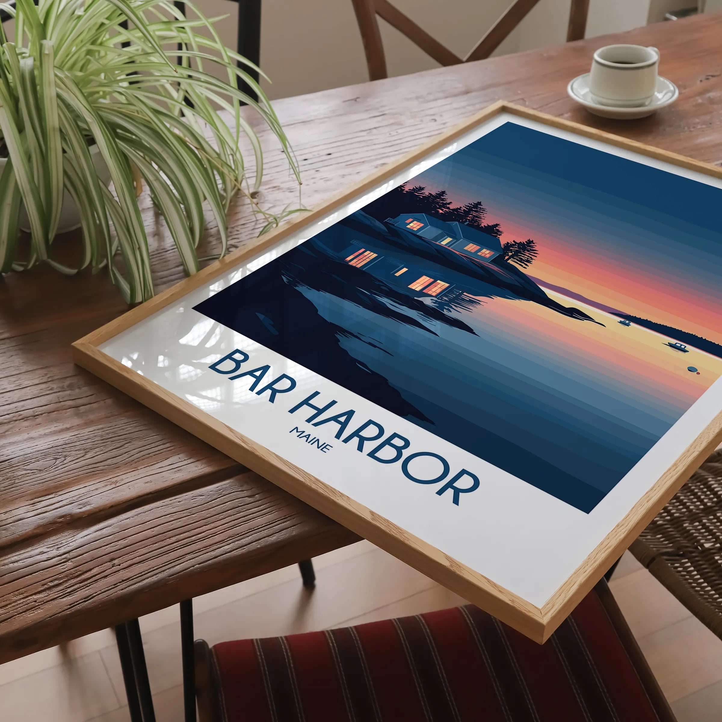 Bar Harbor Modern Travel Poster