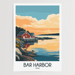 Bar Harbor Modern Travel Poster