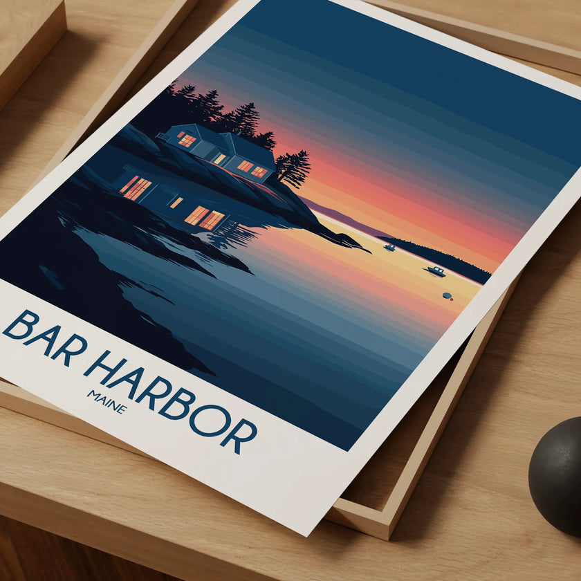 Bar Harbor Scenic Landscape Art