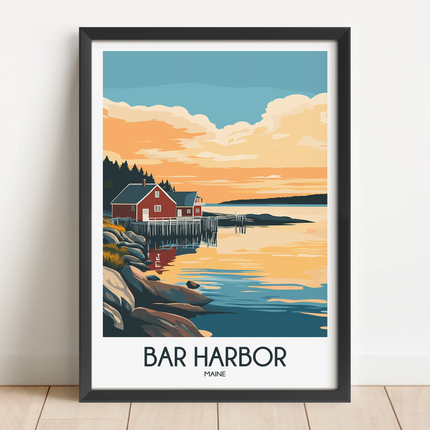 Bar Harbor Scenic Landscape Art