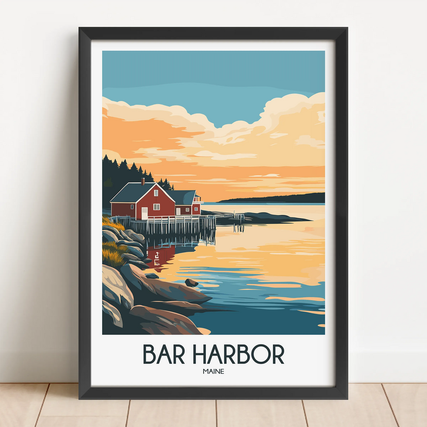 Bar Harbor Scenic Landscape Art