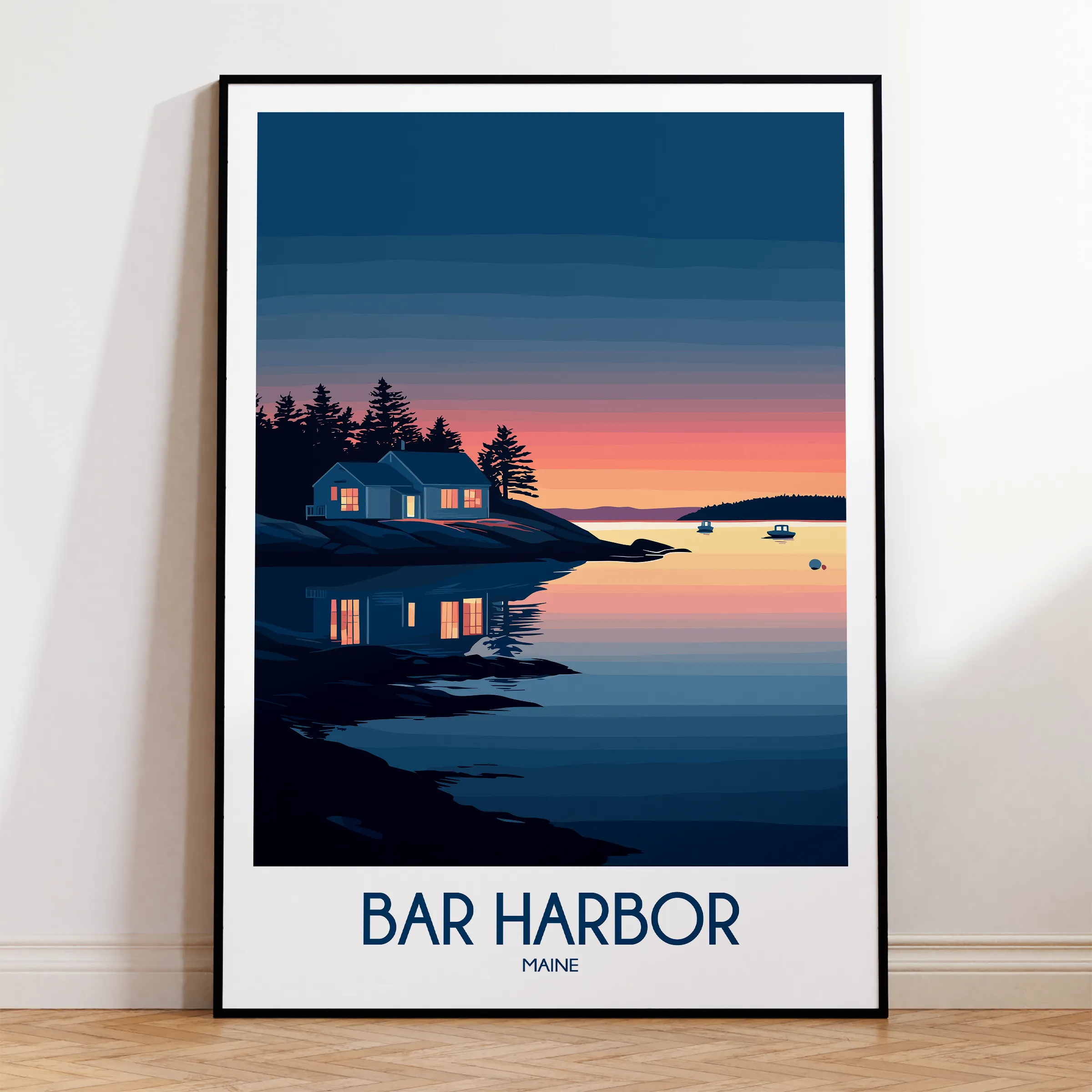 Bar Harbor Souvenir Poster Print