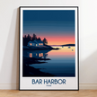 Bar Harbor Souvenir Poster Print
