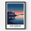Bar Harbor Vintage Style Print