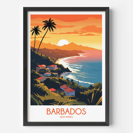 Barbados Minimalist Wall Art