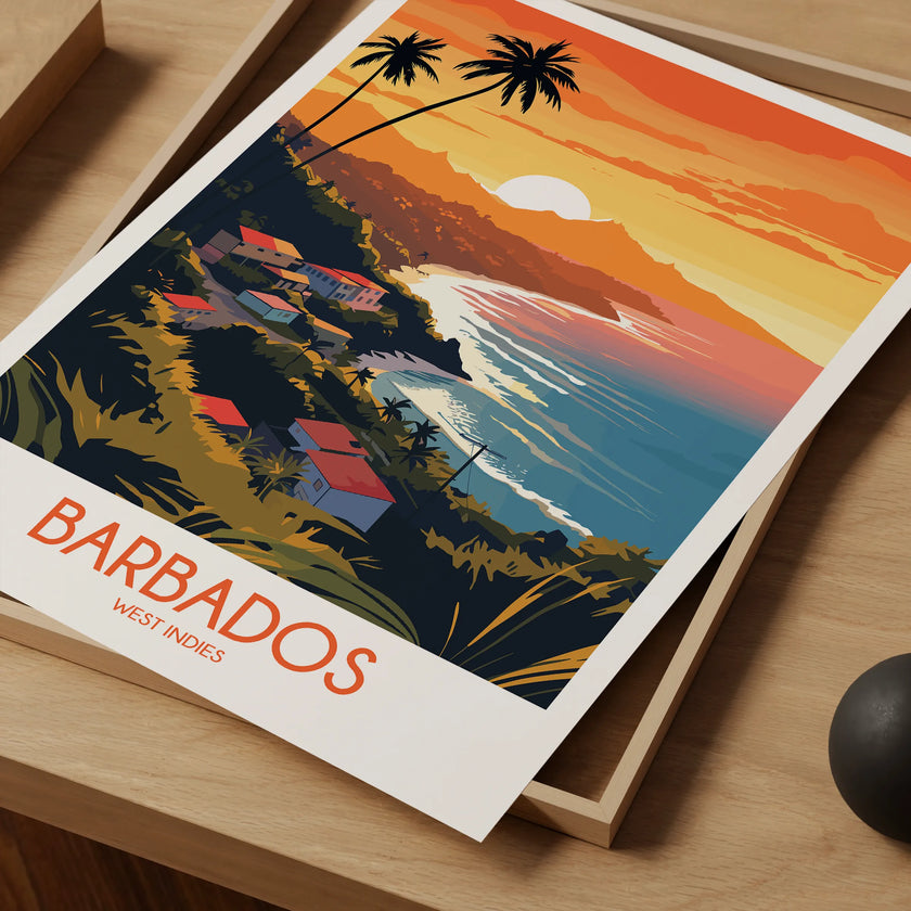 Barbados Scenic Landscape Art