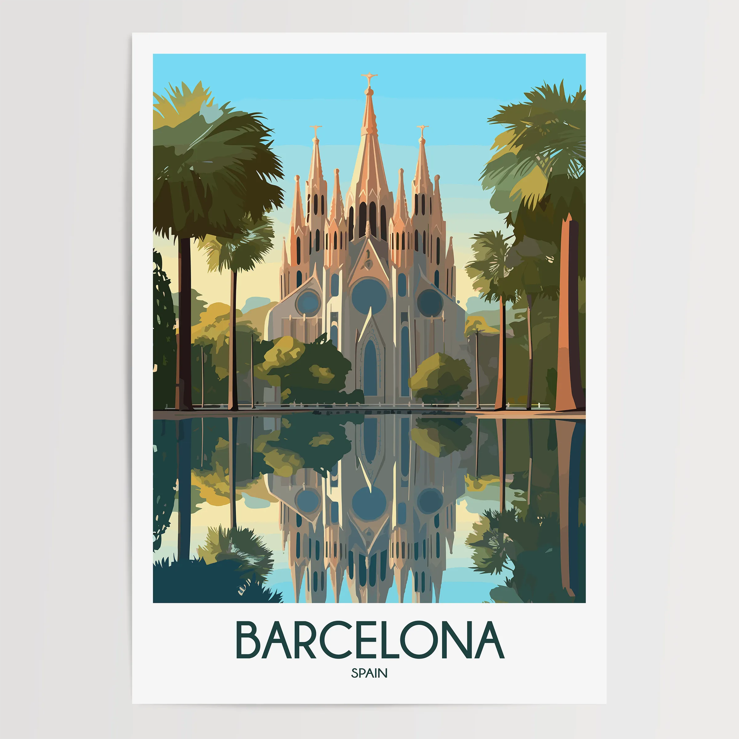 Barcelona Destination Art Gift