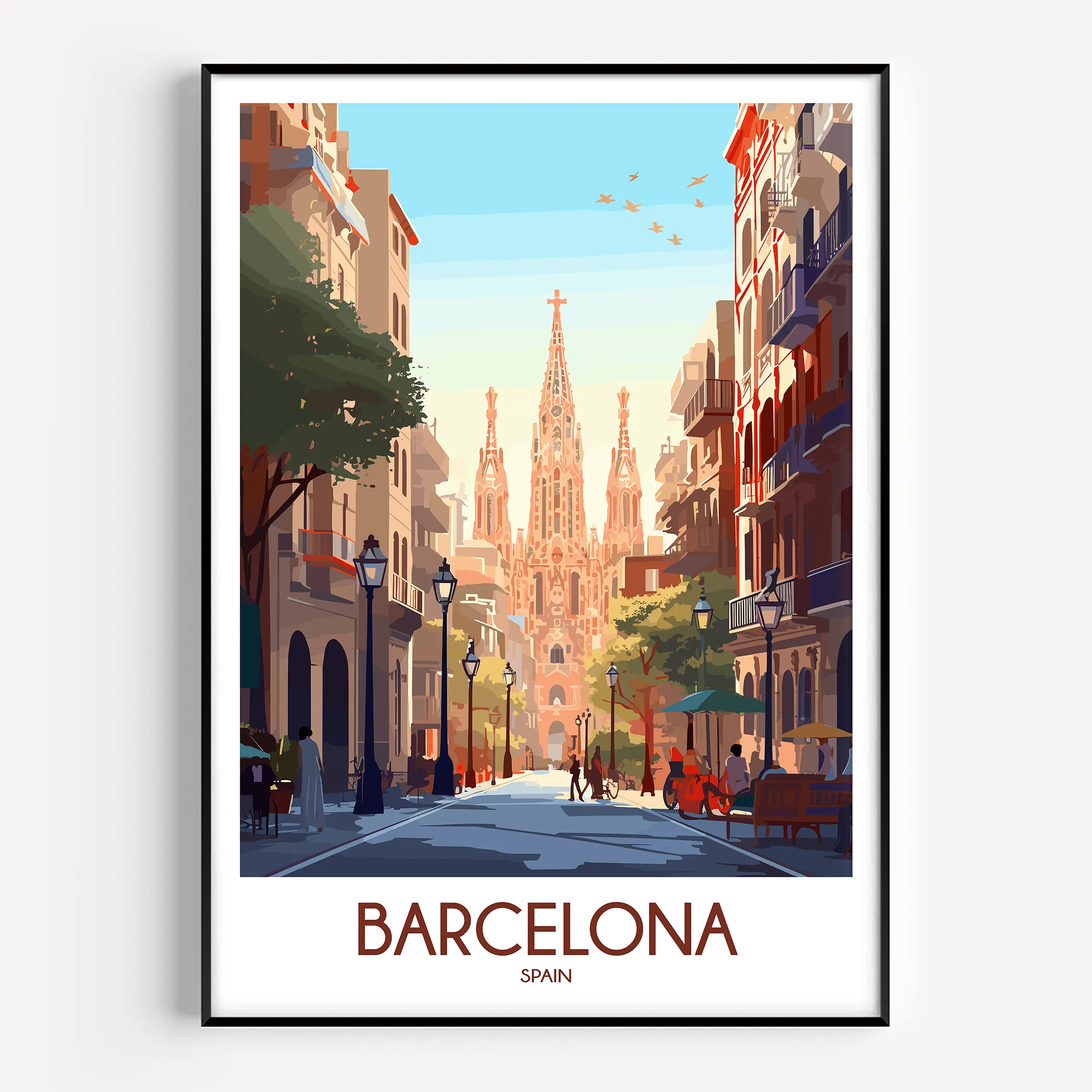 Barcelona Minimalist Wall Art