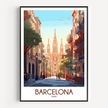 Barcelona Minimalist Wall Art