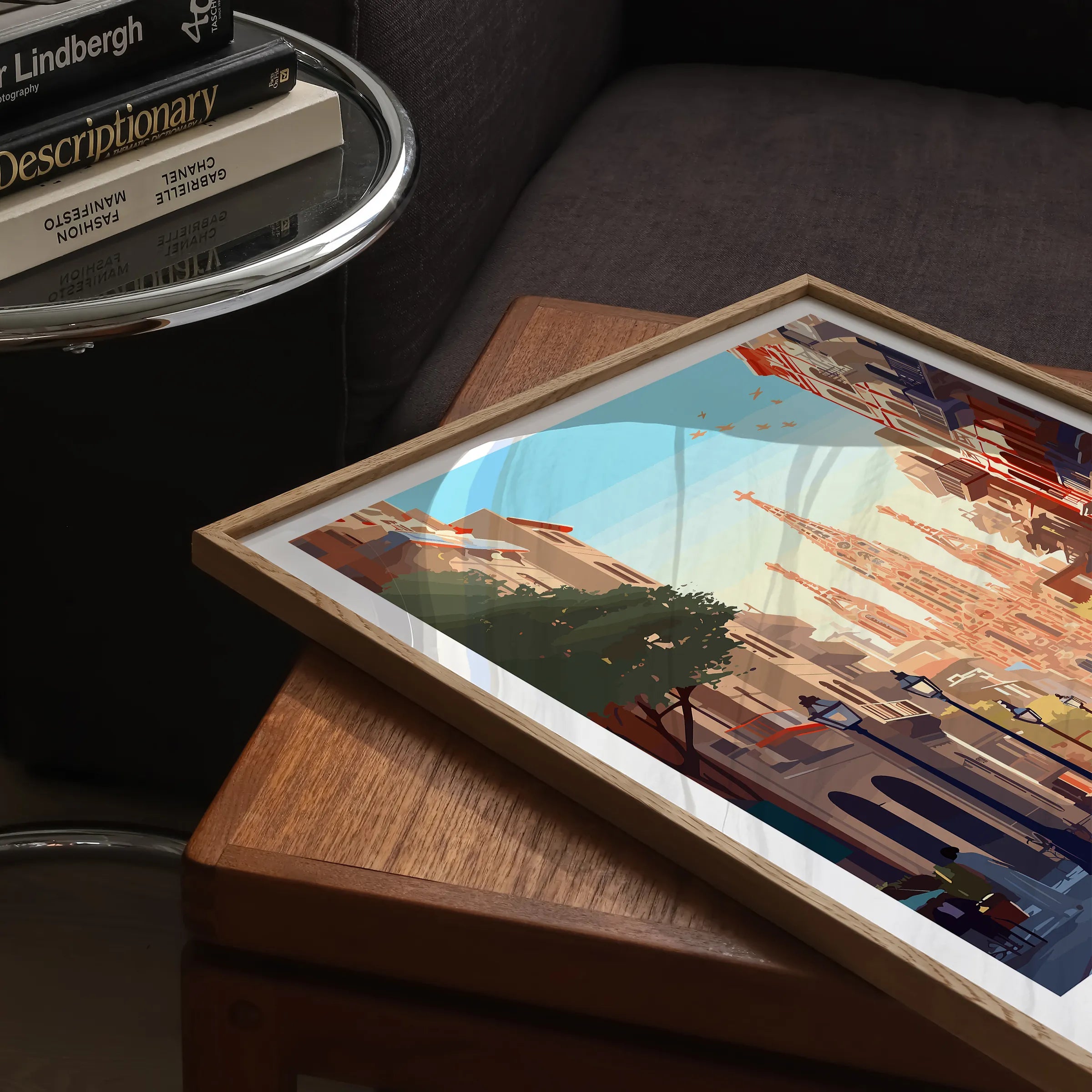 Barcelona Scenic Landscape Art