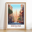 Barcelona Souvenir Poster Print