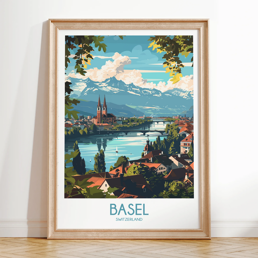 Basel Modern Travel Poster