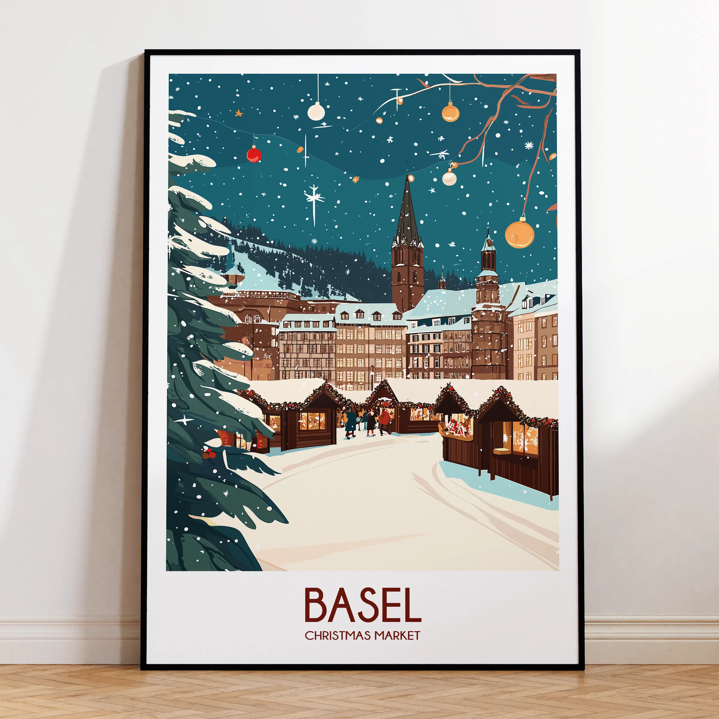 Basel Modern Travel Poster