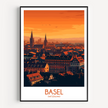 Basel Modern Travel Poster