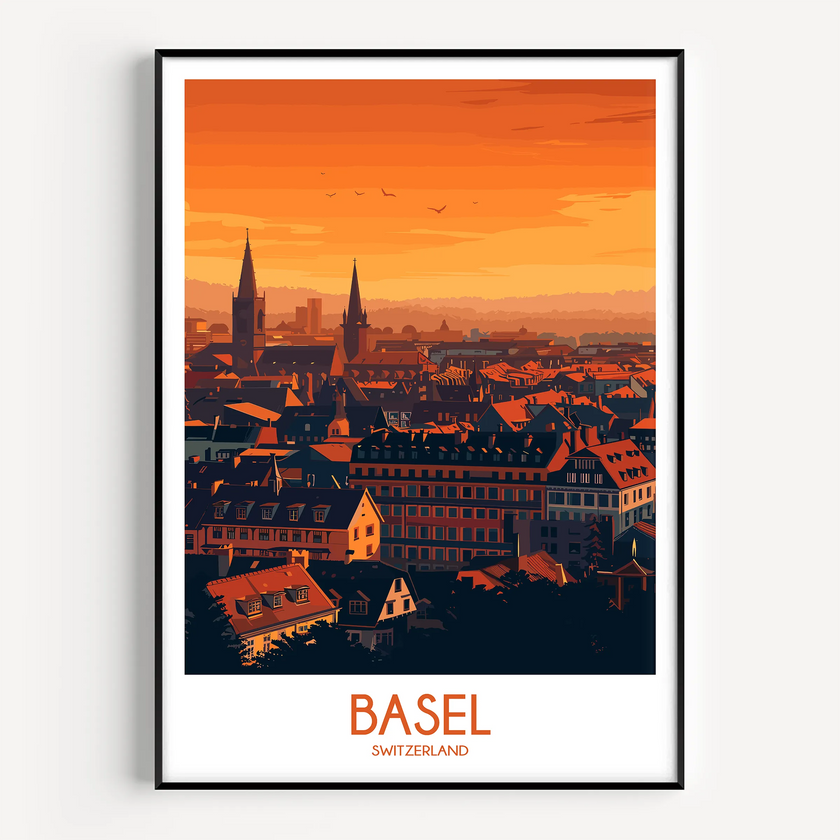 Basel Modern Travel Poster