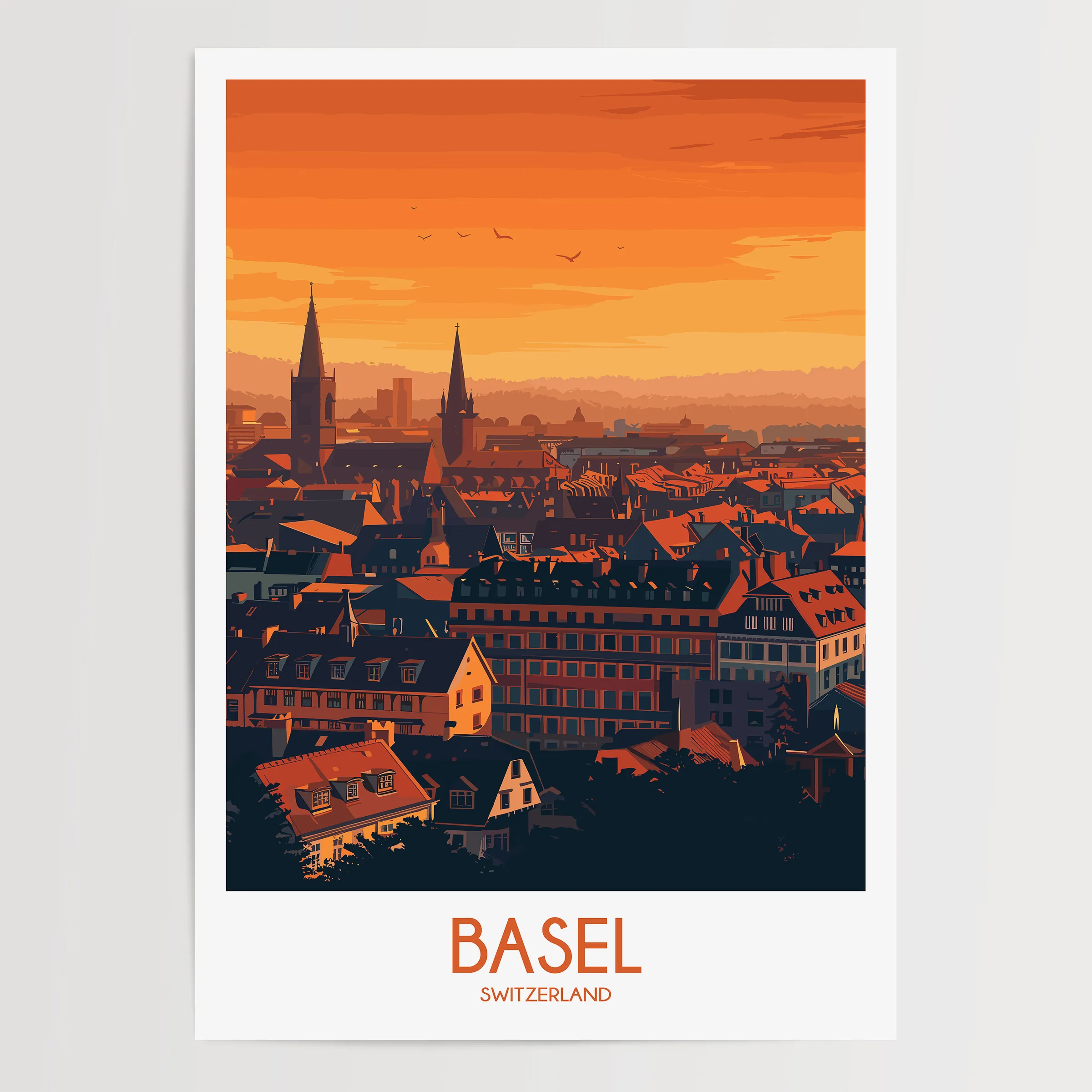 Basel Souvenir Poster Print