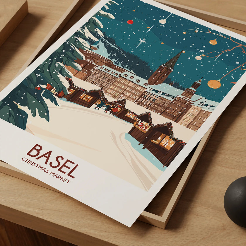 Basel Vintage Style Print