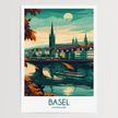 Basel Vintage Style Print