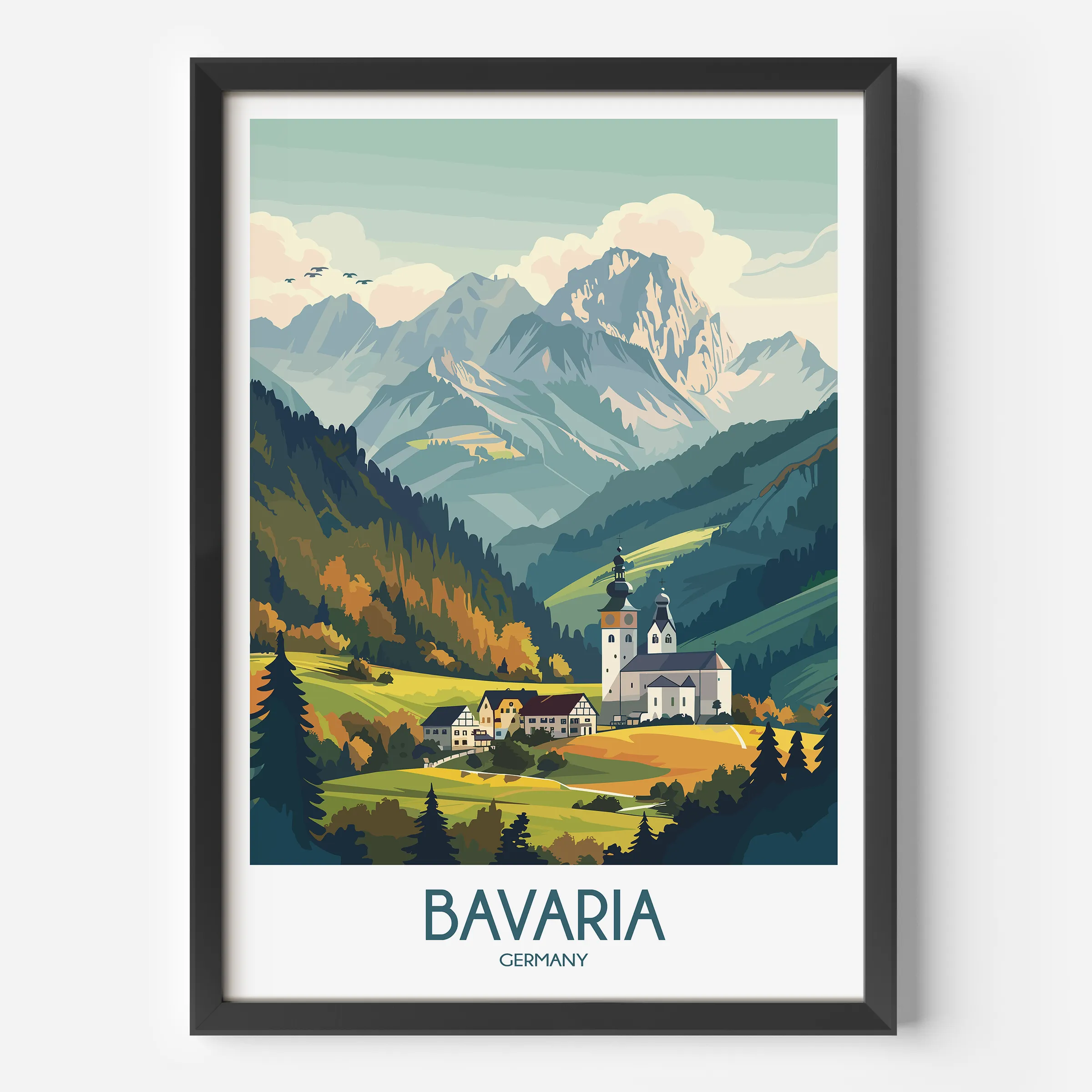 Bavaria Destination Art Gift