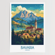 Bavaria Modern Travel Poster