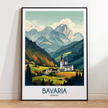 Bavaria Modern Travel Poster