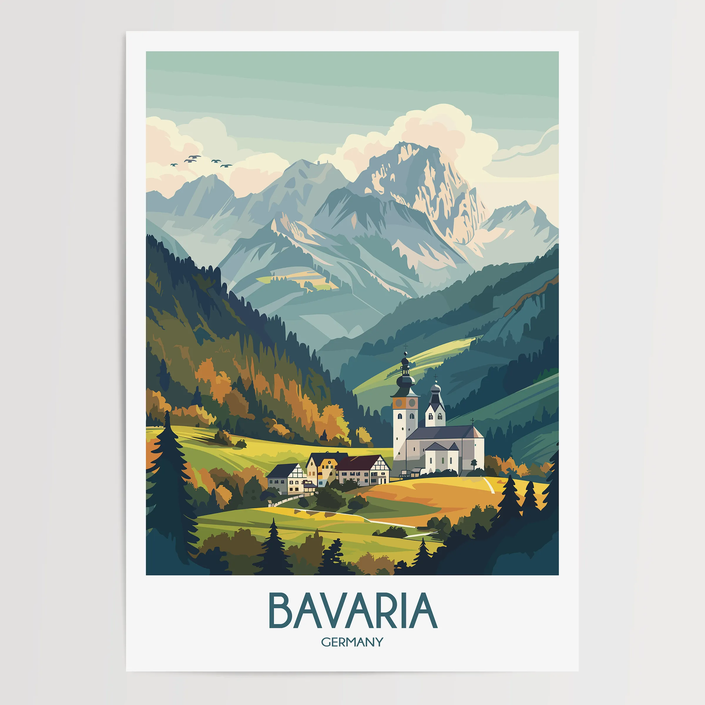 Bavaria Scenic Landscape Art
