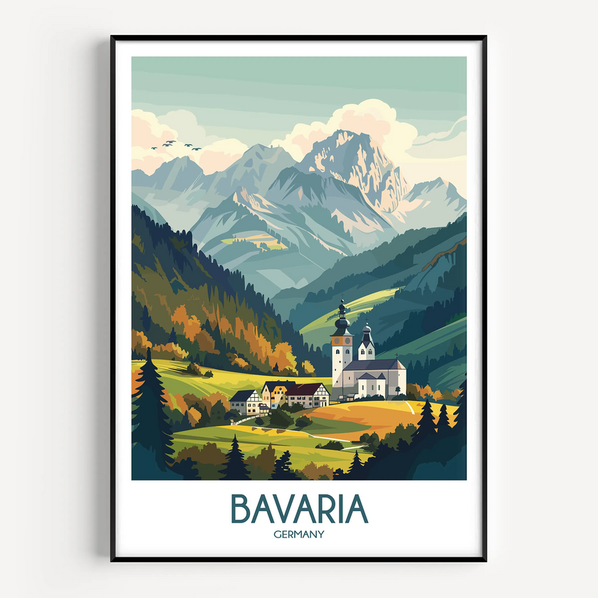 Bavaria Souvenir Poster Print